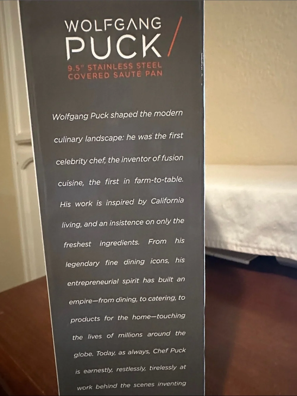 Wolfgang Puck stainless steel covered sauté pan. New still in box
